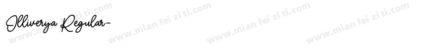 Olliverya Regular字体转换